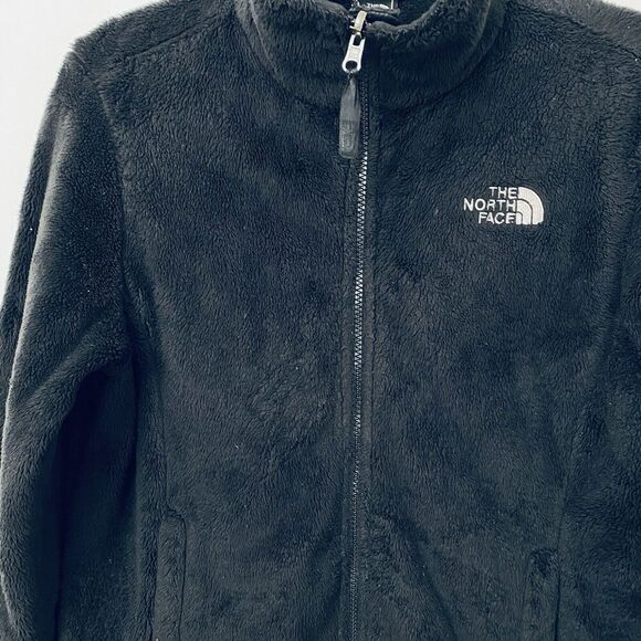 The North Face Oscito Black Full Zip Shaggy Cinch Hem Jacket Women's Medium - Picture 2 of 16